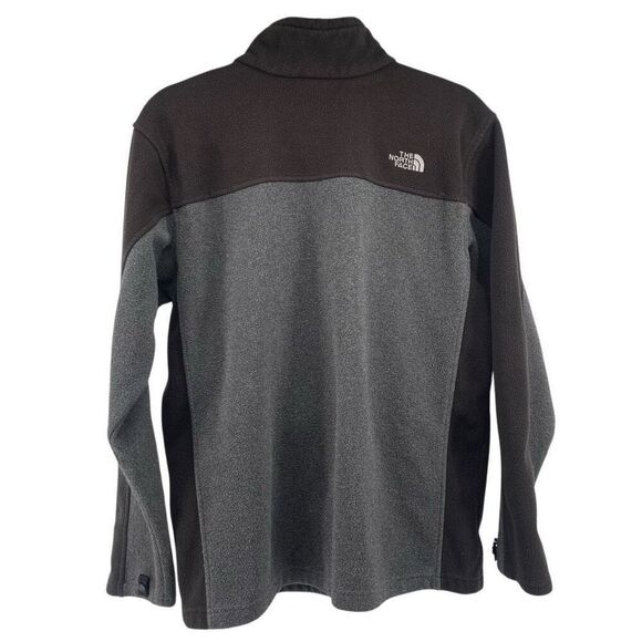 The North Face Boys Black Gray Colorblock Full Zip Fleece Jacket XL 18/20 - Picture 6 of 16